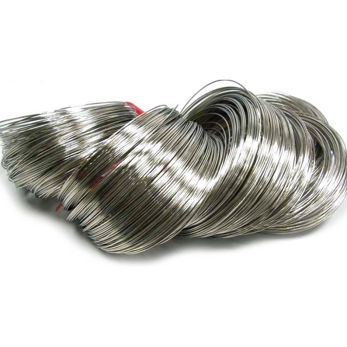 10 giri filo armonico - Argento - 0,6mm spessore