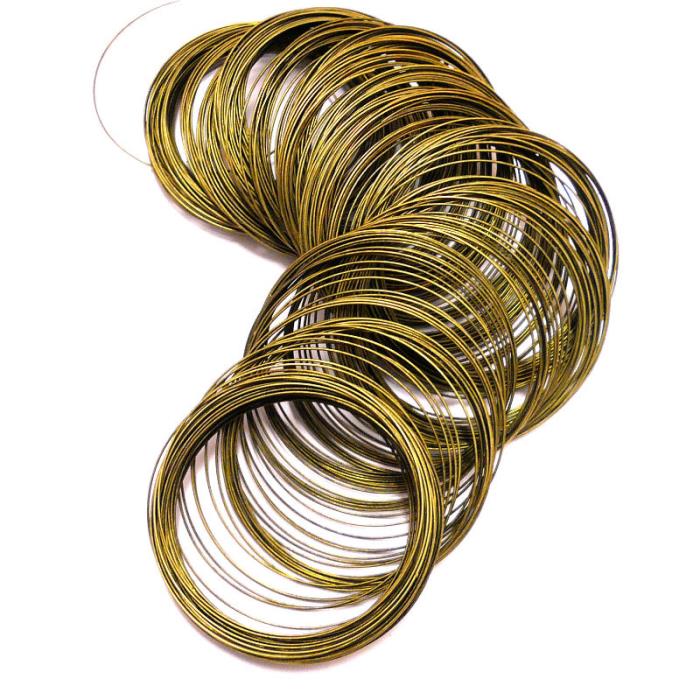 10 giri filo armonico - Bronzo - 0,6mm spessore