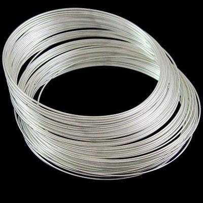 10 giri filo armonico - Argento chiaro - 1mm spessore 