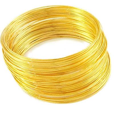 10 giri filo armonico - Oro - 1mm spessore 