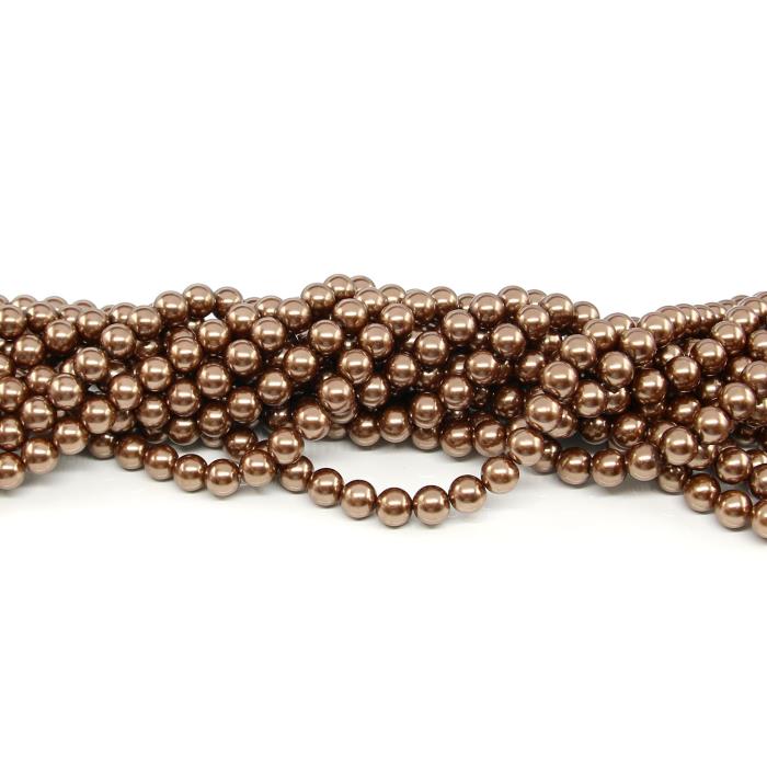1 filo di perle rinascimento da 10mm - colore: BRONZO