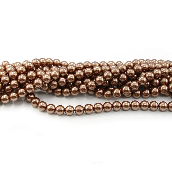1 filo di perle rinascimento da 12mm - colore: BRONZO