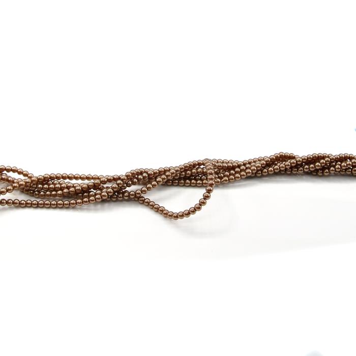 1 filo di perle rinascimento da 4mm - colore: BRONZO