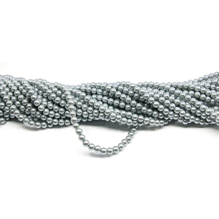1 filo di perle rinascimento da 6mm - colore: ARGENTO