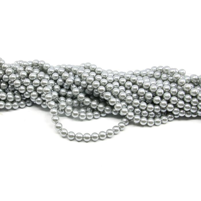 1 filo di perle rinascimento da 8mm - colore: ARGENTO