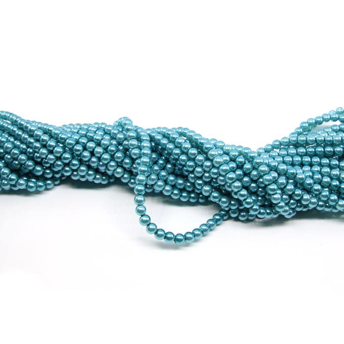1 filo di perle rinascimento da 6mm - colore: AZZURRO SCURO