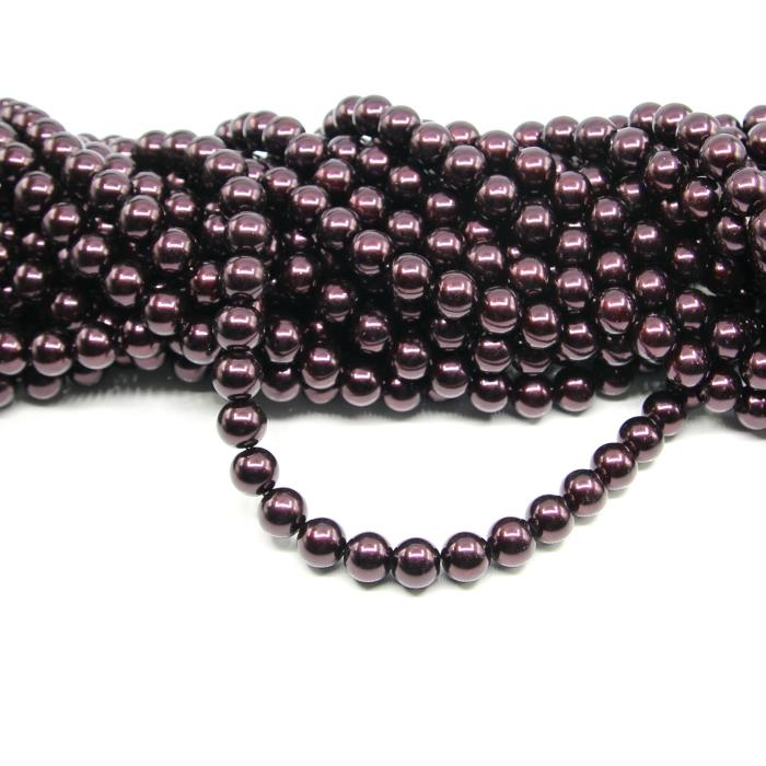 1 filo di perle rinascimento da 12mm - colore: BORDEAUX