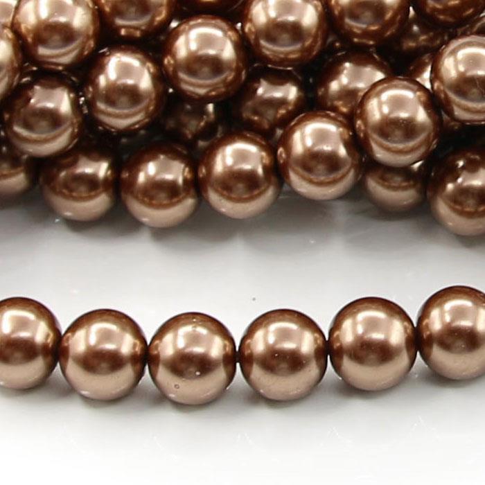 1 filo di perle rinascimento da 12mm - colore: BRONZO