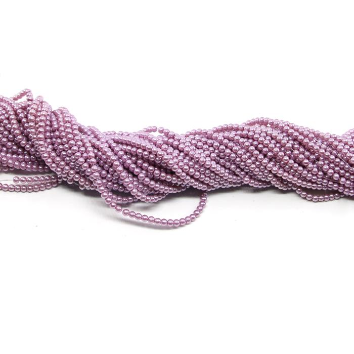 1 filo di perle rinascimento da 4mm - colore: LILLA