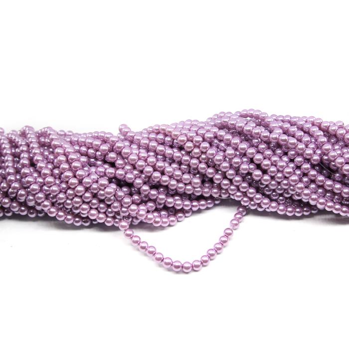 1 filo di perle rinascimento da 6mm - colore: LILLA