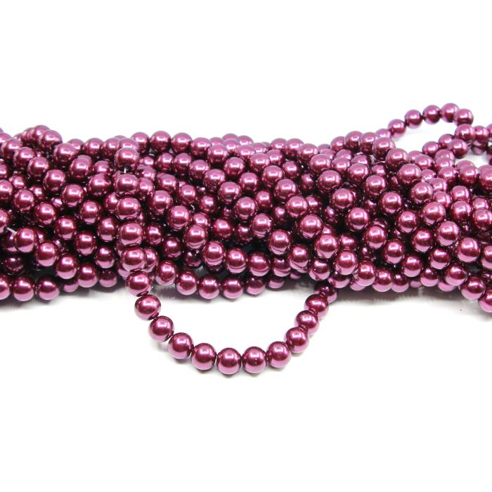 1 filo di perle rinascimento da 10mm - colore: PRUGNA