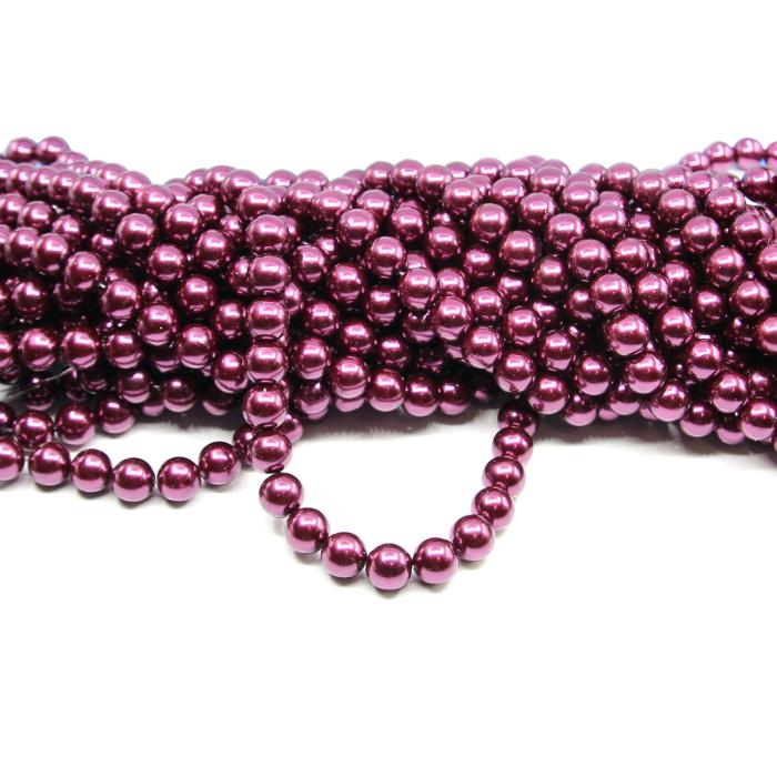 1 filo di perle rinascimento da 12mm - colore: PRUGNA