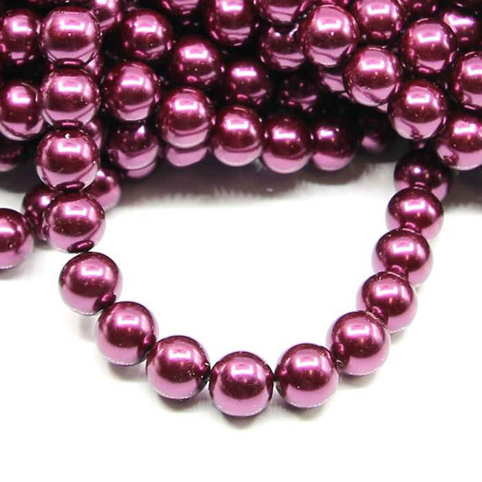 1 filo di perle rinascimento da 12mm - colore: PRUGNA