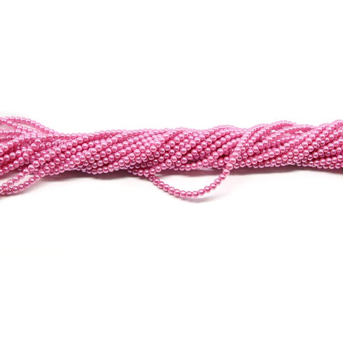 1 filo di perle rinascimento da 4mm - colore: ROSA