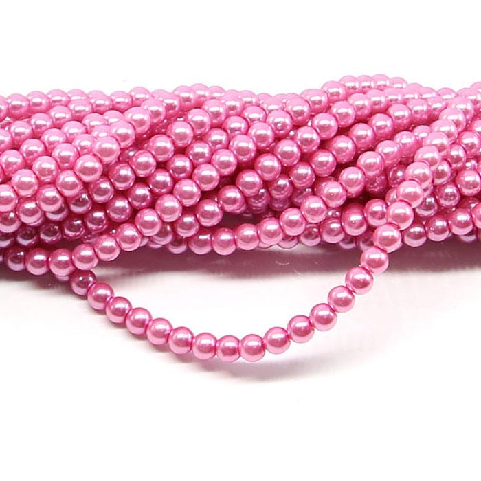 1 filo di perle rinascimento da 4mm - colore: ROSA