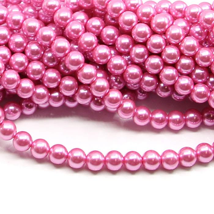 1 filo di perle rinascimento da 8mm - colore: ROSA