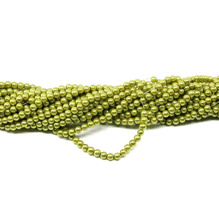 1 filo di perle rinascimento da 6mm - colore: VERDE
