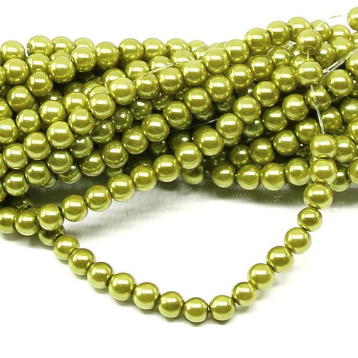 1 filo di perle rinascimento da 6mm - colore: VERDE