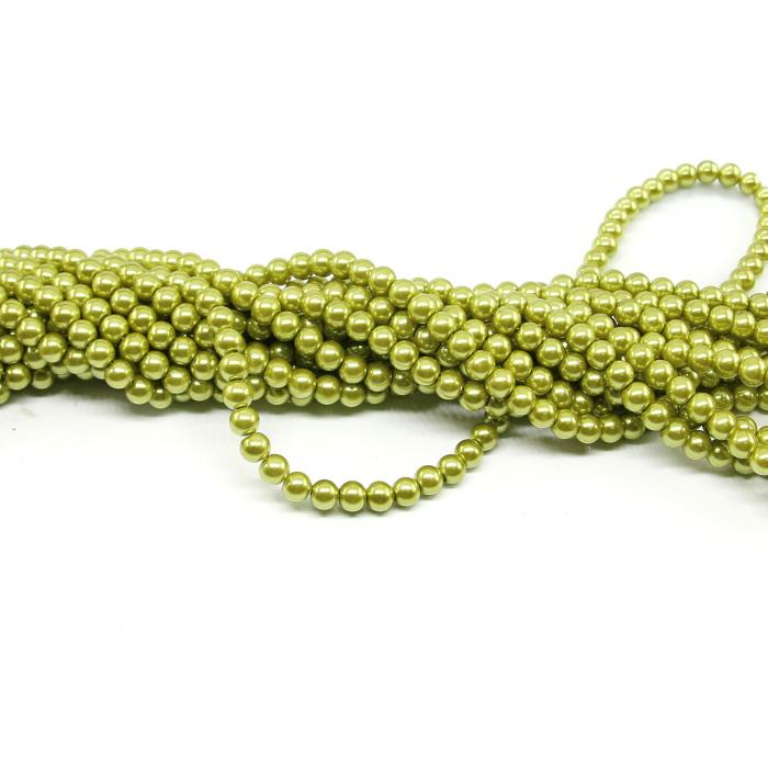 1 filo di perle rinascimento da 8mm - colore: VERDE