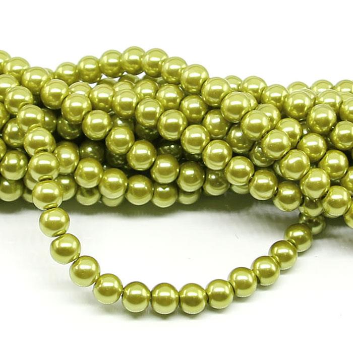 1 filo di perle rinascimento da 8mm - colore: VERDE