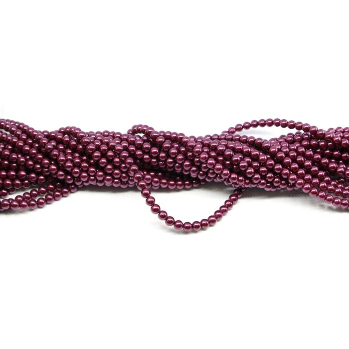 1 filo di perle rinascimento da 6mm - colore: VINACCIA
