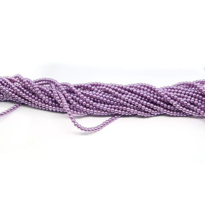1 filo di perle rinascimento da 4mm - colore: VIOLETTO