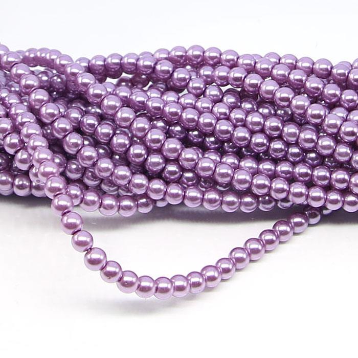 1 filo di perle rinascimento da 4mm - colore: VIOLETTO
