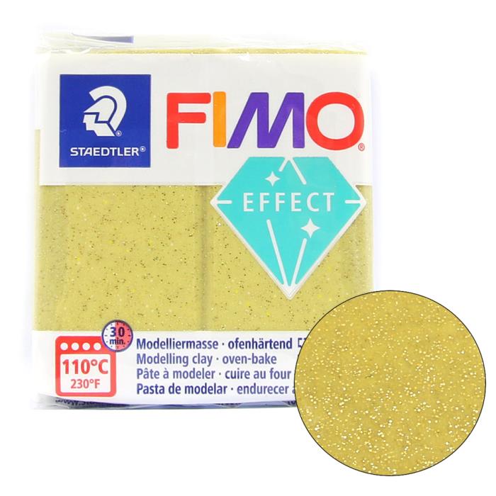 Fimo soft effect 57gr n. 112 - ORO GLITTER - new 2023