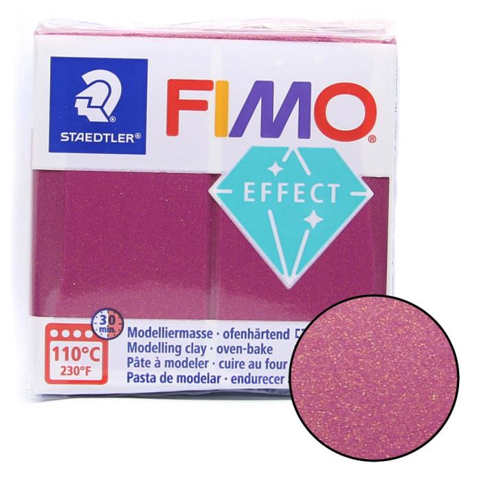 Fimo soft effect 57gr n. 21 - BORDEAUX METALLICO 