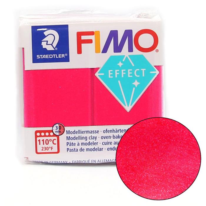 Fimo soft effect 57gr n. 28 - ROSSO METALLICO