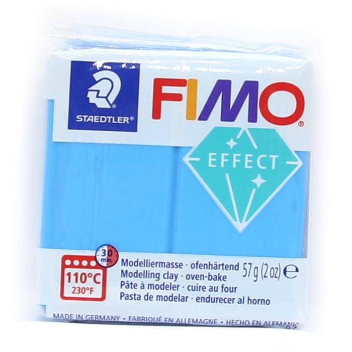 Fimo soft effect 57gr n. 374 - AZZURRO TRASLUCIDO  - FINE SERIE