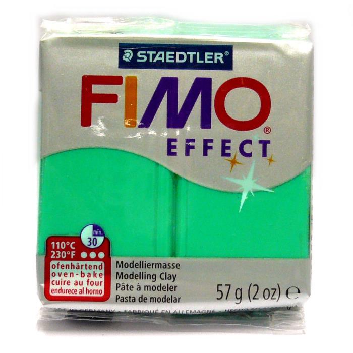 Fimo soft effect 57gr n. 504 - VERDE TRASLUCIDO 
