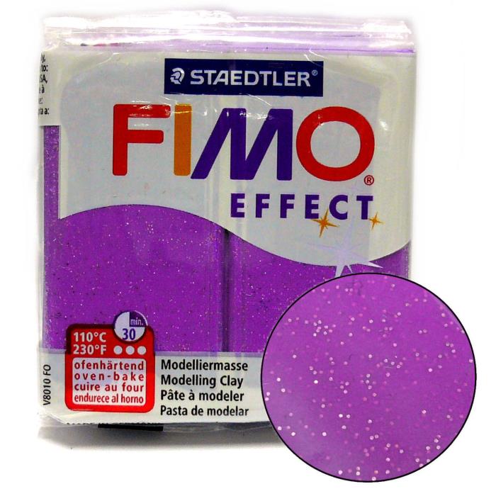 Fimo soft effect 57gr n. 602 - VIOLA GLITTER