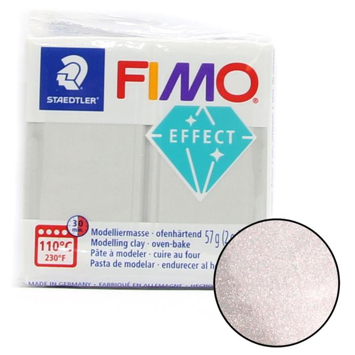 Fimo soft effect 57gr n. 817 - ARGENTO PERLATO
