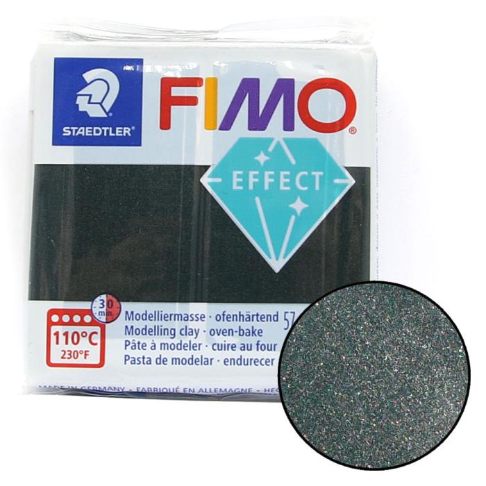 Fimo soft effect 57gr n. 907 - NERO PERLATO