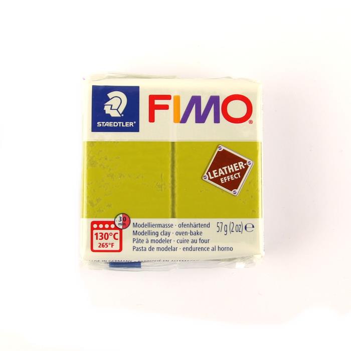 Fimo leather 57gr n. 519 - OLIVA