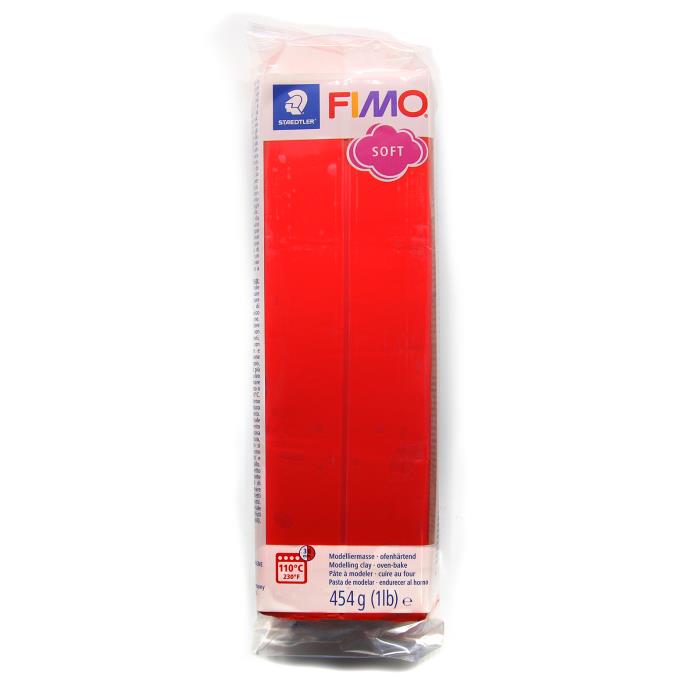 Fimo soft 454gr n. 24 - ROSSO INDIANO