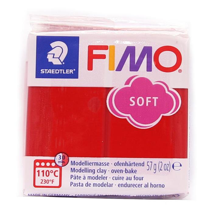 Fimo soft 57gr n. 2 - ROSSO NATALE