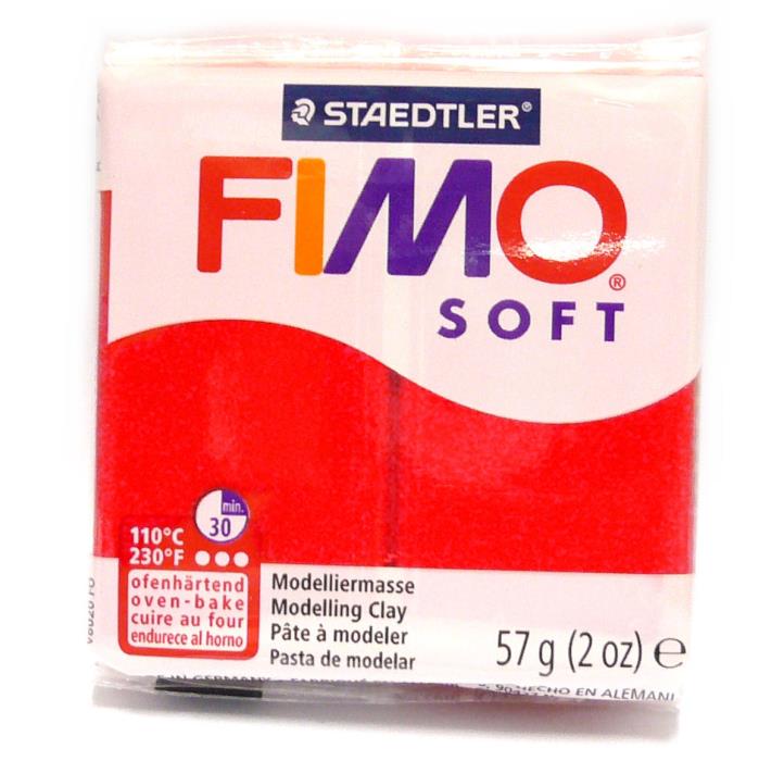 Fimo soft 57gr n. 24 - ROSSO INDIANO