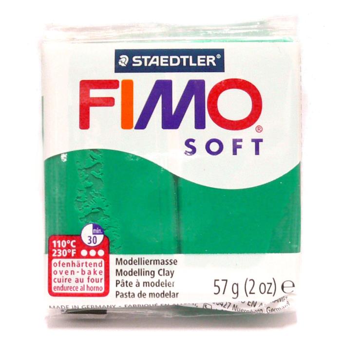 Fimo soft 57gr n. 56 - VERDE SMERALDO