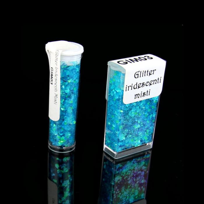 Glitter Iridescenti Misti - Mod. 03 - AZZURRO