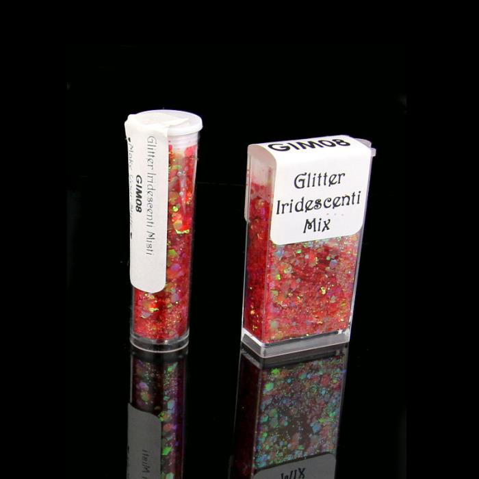 Glitter Iridescenti Misti - Mod. 08 - ROSSO