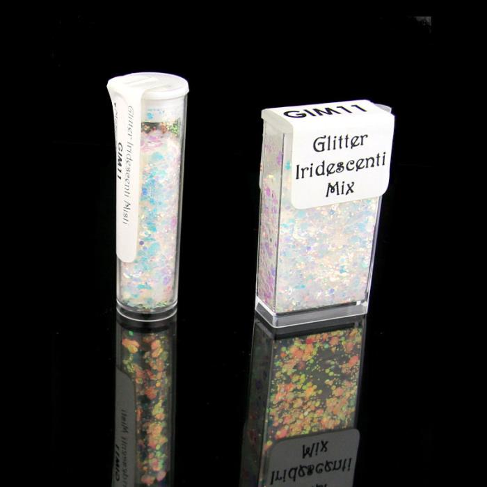 Glitter Iridescenti Misti - Mod. 11 - BIANCO CON RIFLESSI AZZURRI