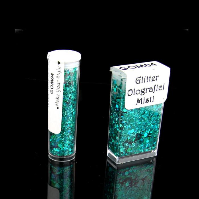 Glitter Olografici Misti - Mod. 04 - TURCHESE