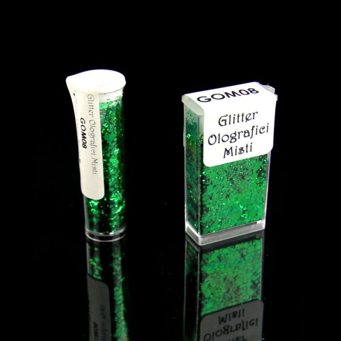 Glitter Olografici Misti - Mod. 08 - VERDE FORESTA