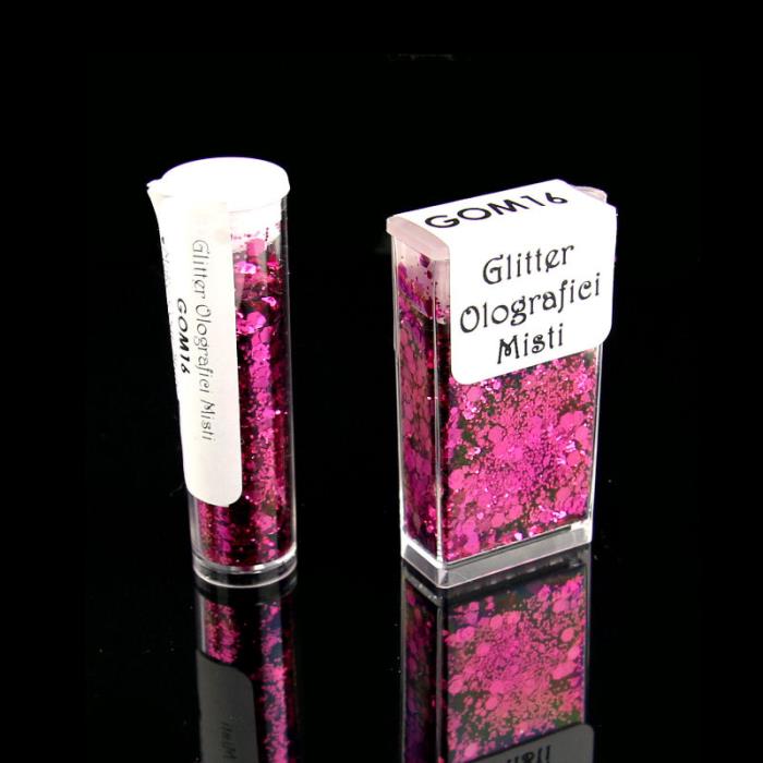 Glitter Olografici Misti - Mod. 16 - FUCSIA