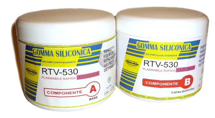 Gomma siliconica RTV-530 - 1kg