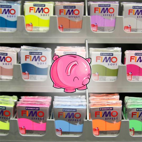 Lotto 25 panetti fimo soft - i colori li scegli tu!