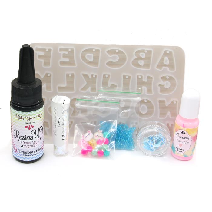 Kit Resina UV - Alfabeto Kawaii + videocorso!