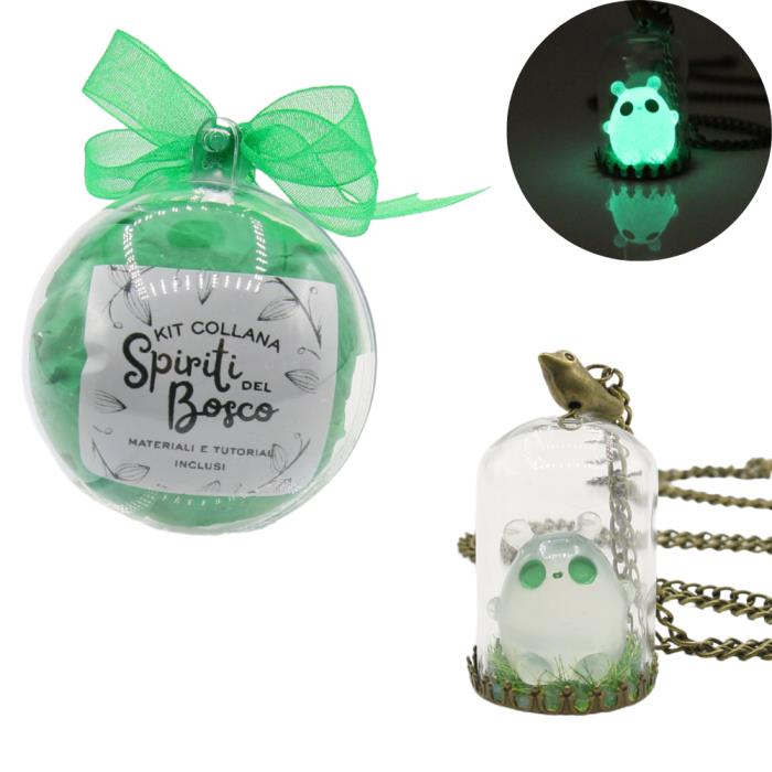 Kit Collana "Spirito della Foresta" Fai-da-Te - Chiusura Merlettata